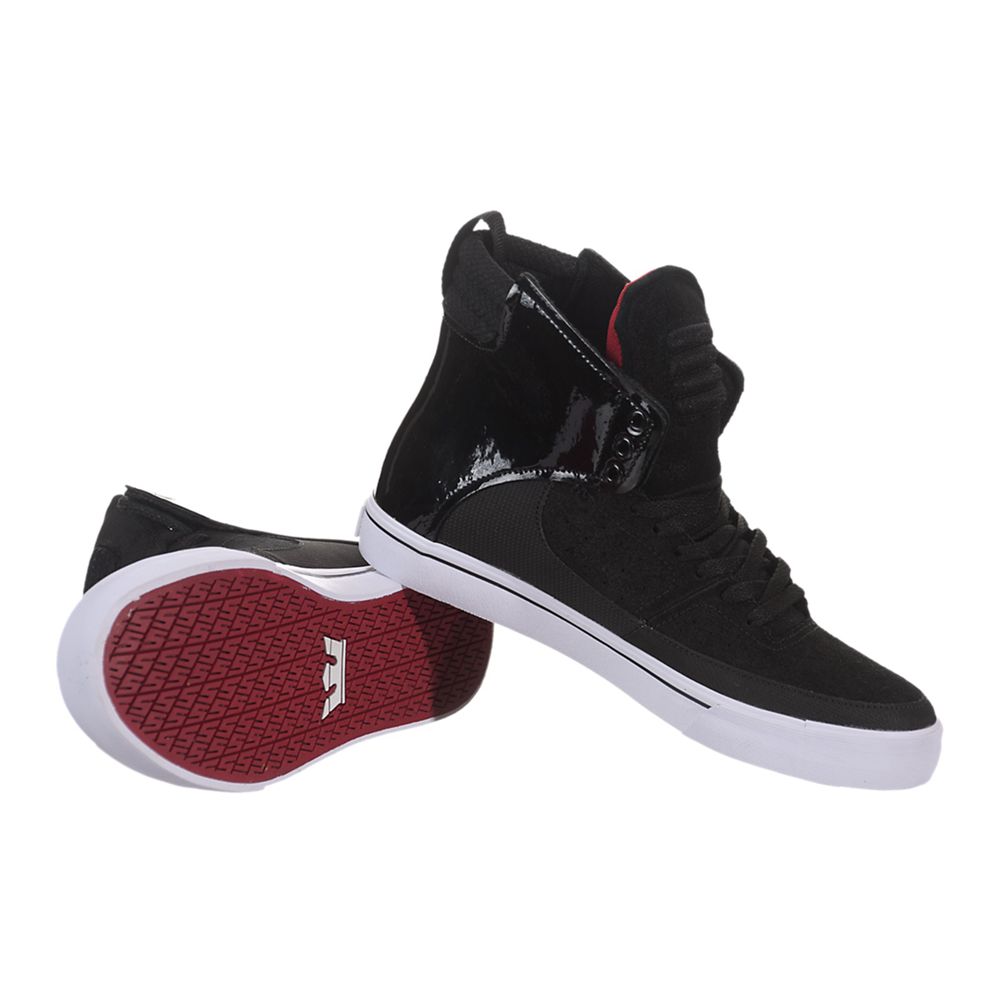 Baskets Montantes Supra Kondor x Lil Wayne Noir Black/White-Red-White Homme | OTX-87793967